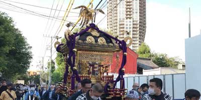 麻布氷川神社 宮神輿の御披露目の画像